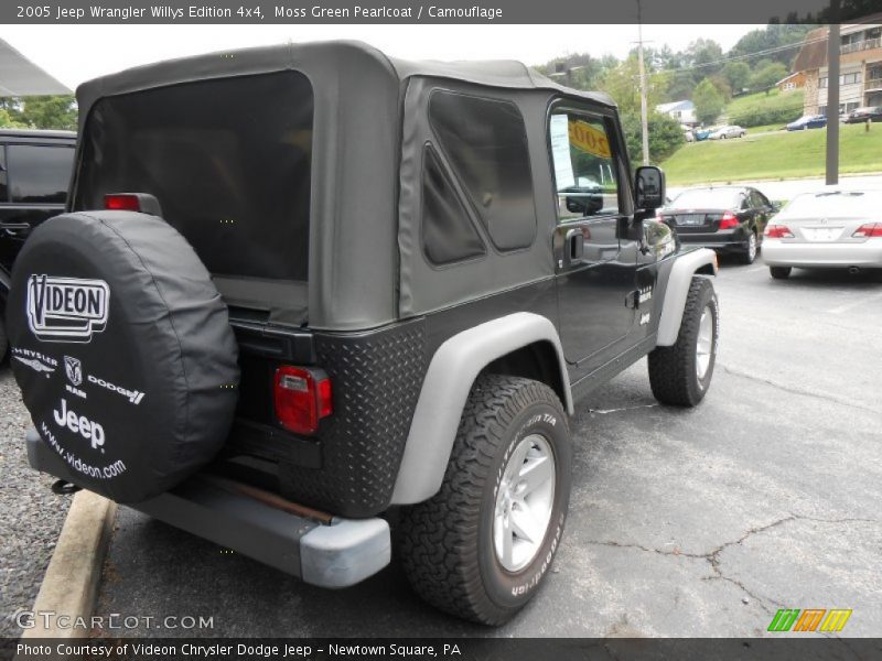 Moss Green Pearlcoat / Camouflage 2005 Jeep Wrangler Willys Edition 4x4