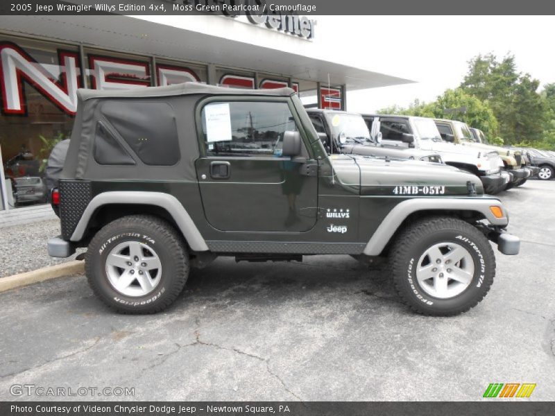 Moss Green Pearlcoat / Camouflage 2005 Jeep Wrangler Willys Edition 4x4