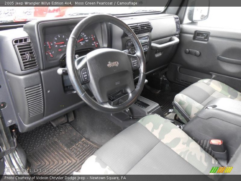 Moss Green Pearlcoat / Camouflage 2005 Jeep Wrangler Willys Edition 4x4