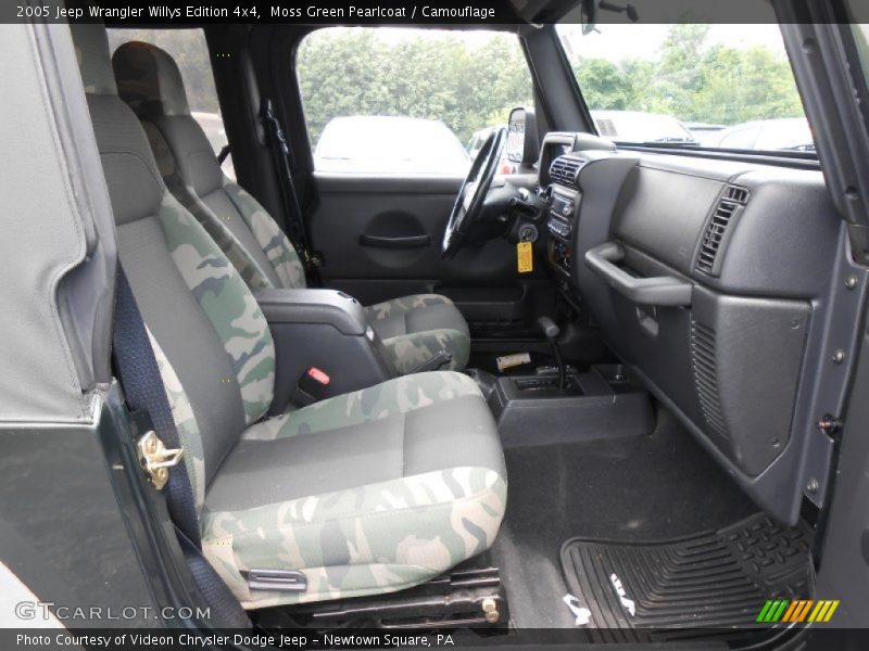 Moss Green Pearlcoat / Camouflage 2005 Jeep Wrangler Willys Edition 4x4