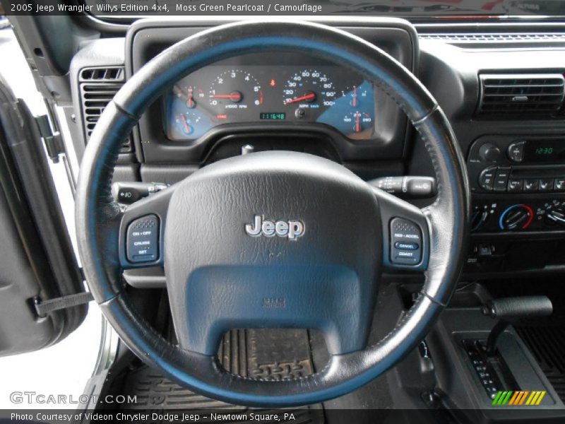 Moss Green Pearlcoat / Camouflage 2005 Jeep Wrangler Willys Edition 4x4