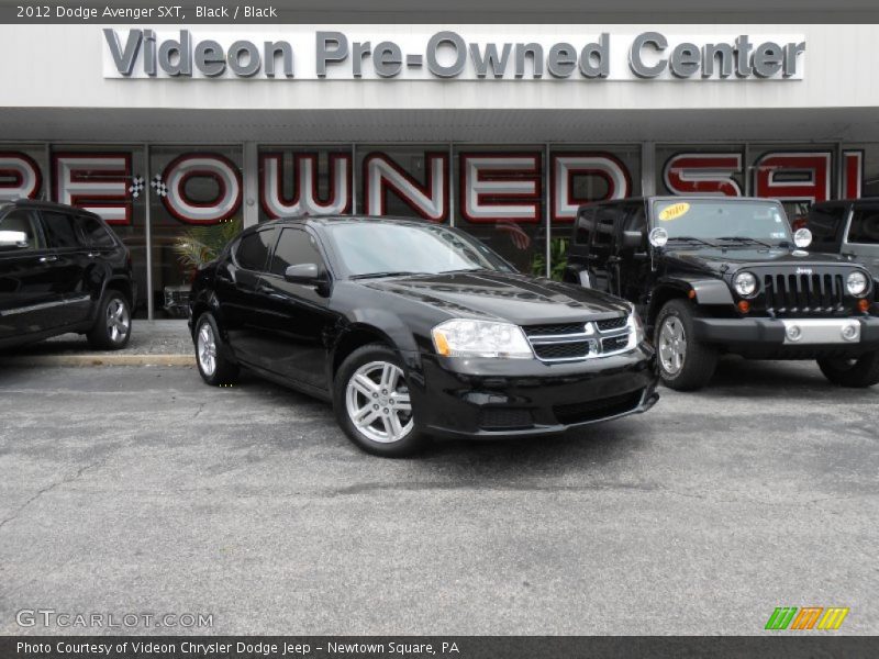 Black / Black 2012 Dodge Avenger SXT