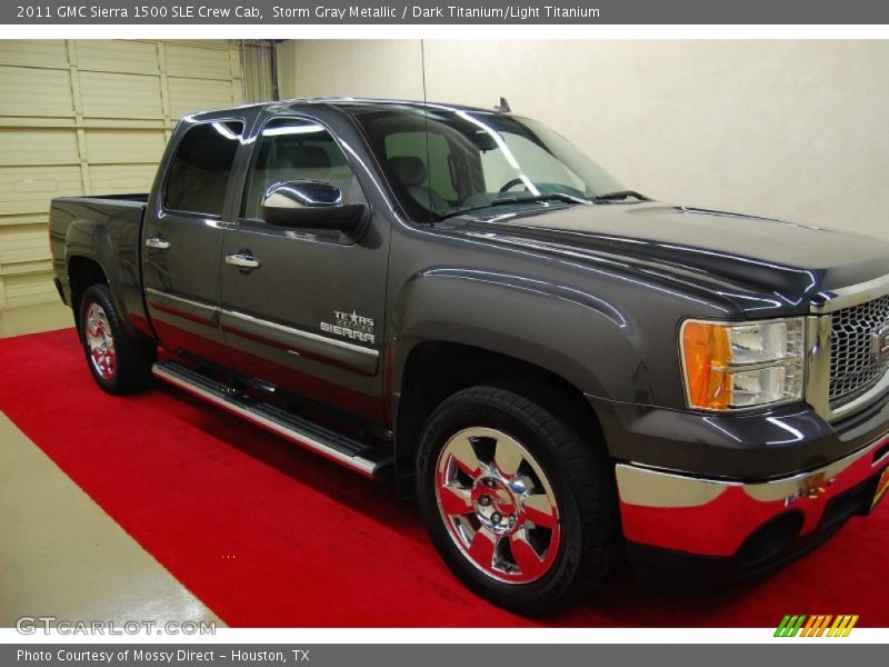 Storm Gray Metallic / Dark Titanium/Light Titanium 2011 GMC Sierra 1500 SLE Crew Cab