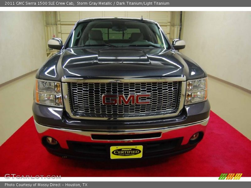 Storm Gray Metallic / Dark Titanium/Light Titanium 2011 GMC Sierra 1500 SLE Crew Cab