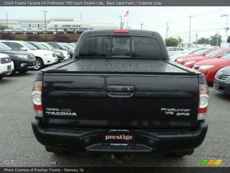 Black Sand Pearl / Graphite Gray 2009 Toyota Tacoma V6 PreRunner TRD Sport Double Cab