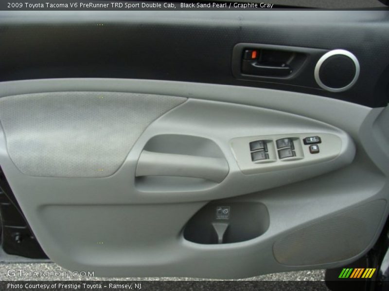 Black Sand Pearl / Graphite Gray 2009 Toyota Tacoma V6 PreRunner TRD Sport Double Cab