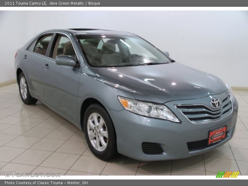Aloe Green Metallic / Bisque 2011 Toyota Camry LE