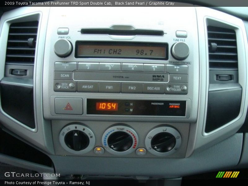 Black Sand Pearl / Graphite Gray 2009 Toyota Tacoma V6 PreRunner TRD Sport Double Cab