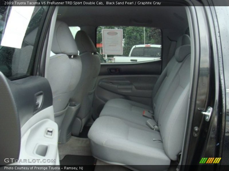 Black Sand Pearl / Graphite Gray 2009 Toyota Tacoma V6 PreRunner TRD Sport Double Cab