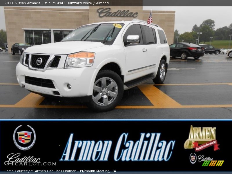 Blizzard White / Almond 2011 Nissan Armada Platinum 4WD