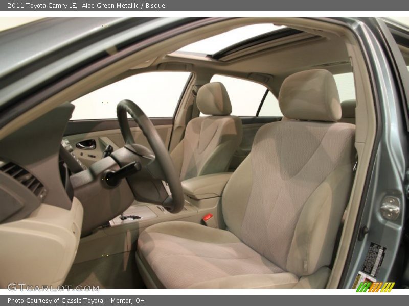 Aloe Green Metallic / Bisque 2011 Toyota Camry LE