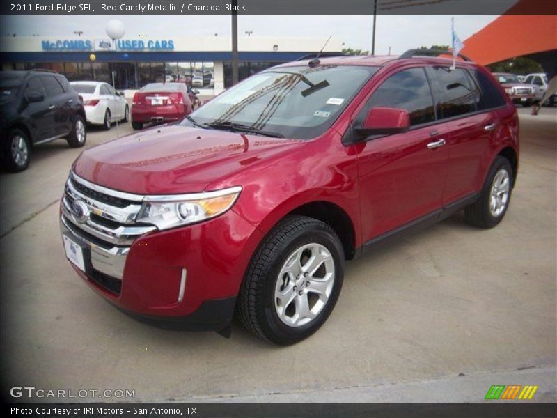 Red Candy Metallic / Charcoal Black 2011 Ford Edge SEL