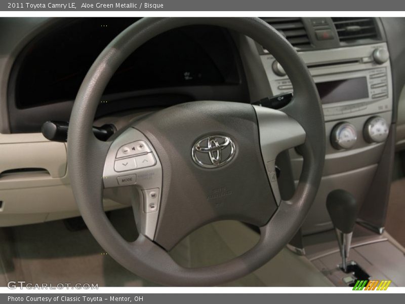 Aloe Green Metallic / Bisque 2011 Toyota Camry LE