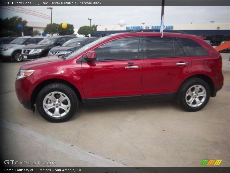 Red Candy Metallic / Charcoal Black 2011 Ford Edge SEL