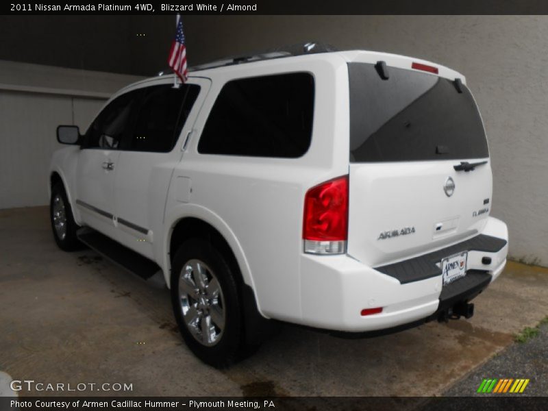 Blizzard White / Almond 2011 Nissan Armada Platinum 4WD