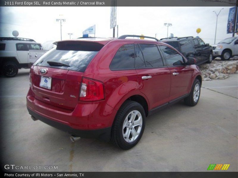 Red Candy Metallic / Charcoal Black 2011 Ford Edge SEL