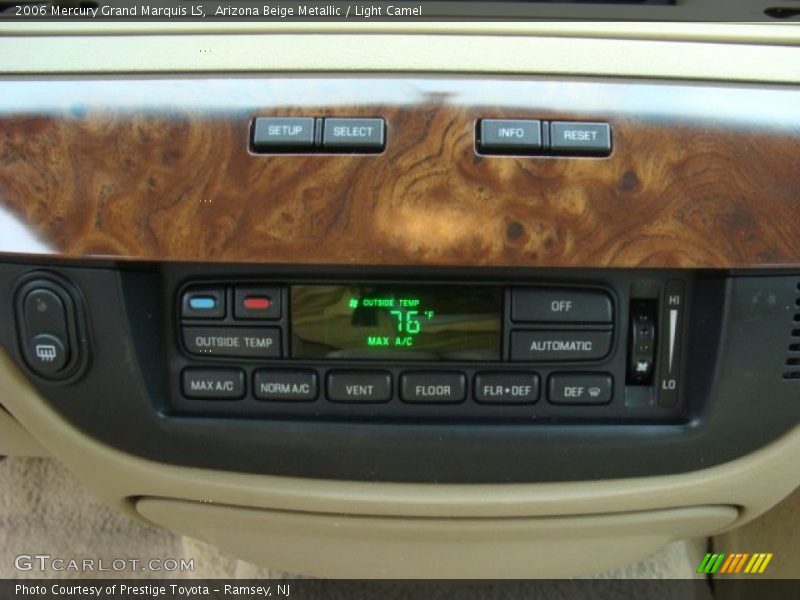 Controls of 2006 Grand Marquis LS