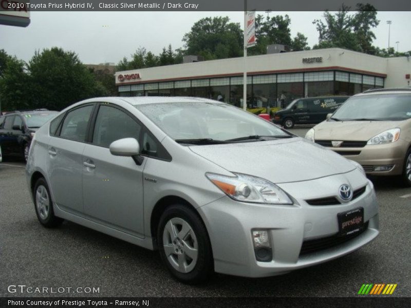Classic Silver Metallic / Dark Gray 2010 Toyota Prius Hybrid IV