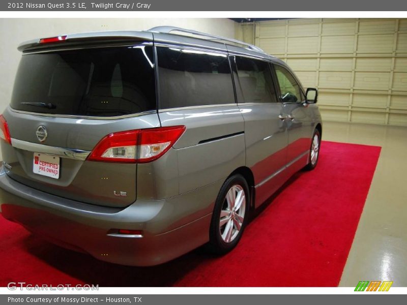 Twilight Gray / Gray 2012 Nissan Quest 3.5 LE