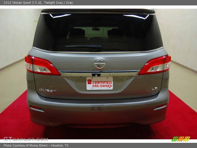 Twilight Gray / Gray 2012 Nissan Quest 3.5 LE