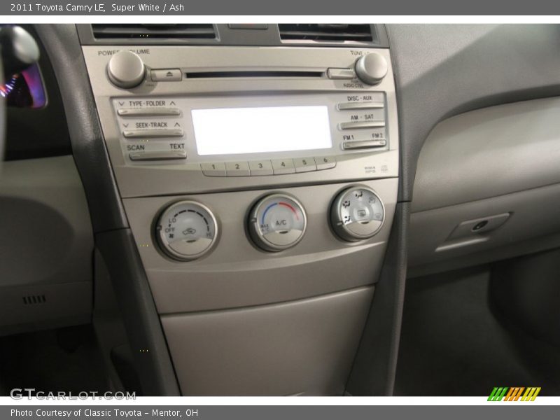 Super White / Ash 2011 Toyota Camry LE
