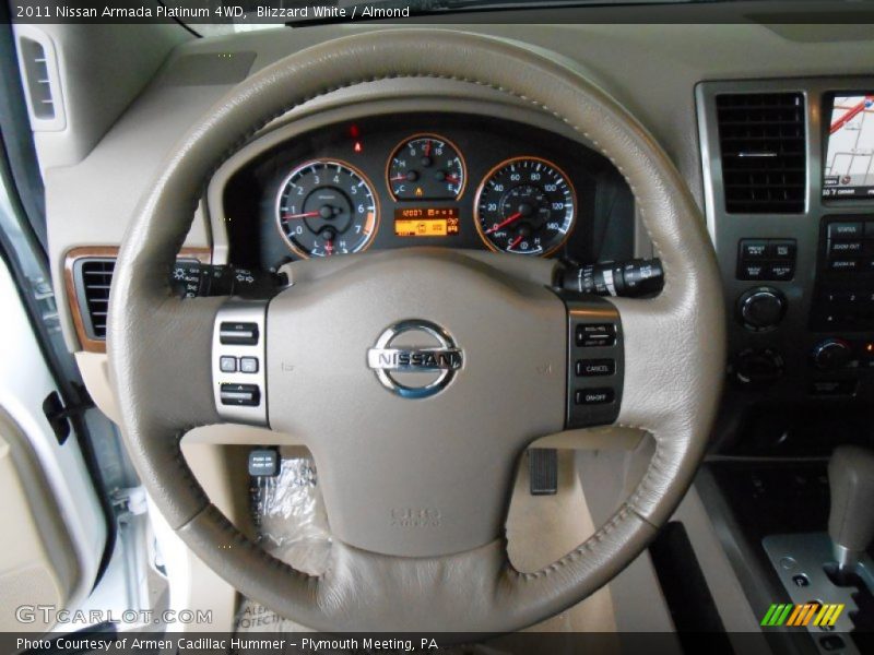 Blizzard White / Almond 2011 Nissan Armada Platinum 4WD