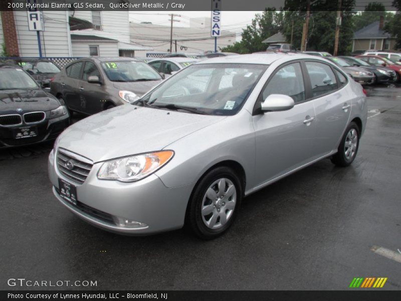 QuickSilver Metallic / Gray 2008 Hyundai Elantra GLS Sedan