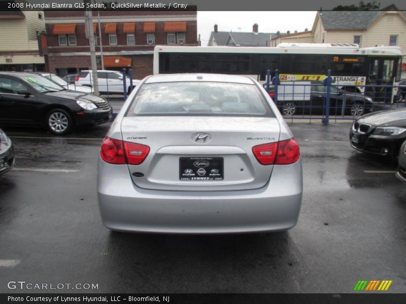 QuickSilver Metallic / Gray 2008 Hyundai Elantra GLS Sedan