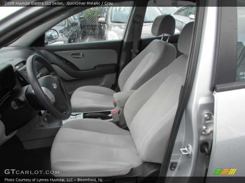QuickSilver Metallic / Gray 2008 Hyundai Elantra GLS Sedan