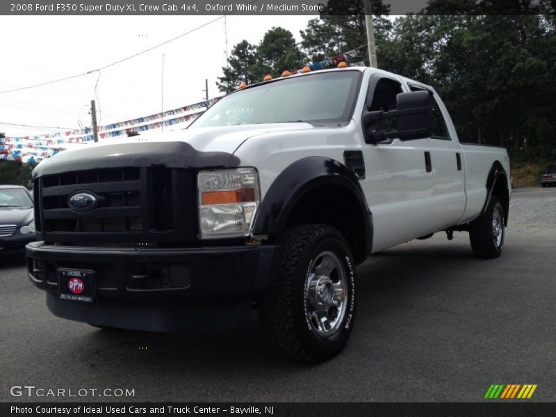 Oxford White / Medium Stone 2008 Ford F350 Super Duty XL Crew Cab 4x4