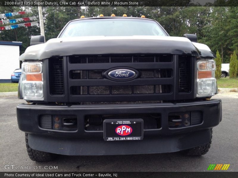 Oxford White / Medium Stone 2008 Ford F350 Super Duty XL Crew Cab 4x4
