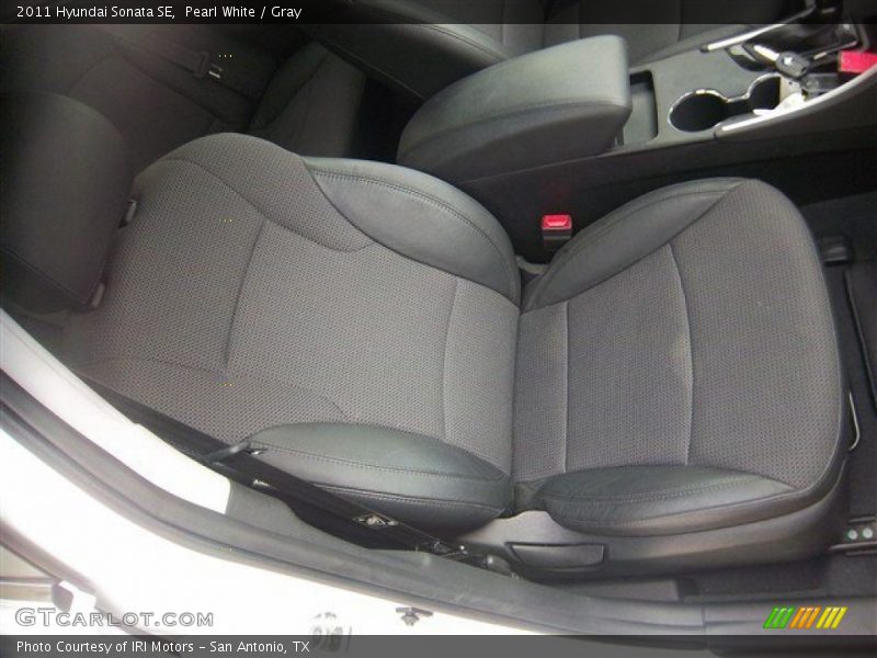 Pearl White / Gray 2011 Hyundai Sonata SE