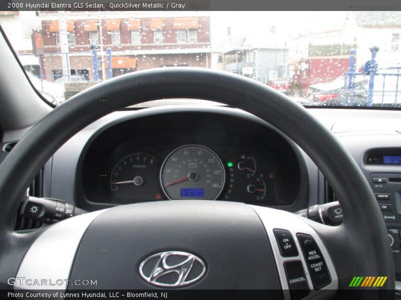QuickSilver Metallic / Gray 2008 Hyundai Elantra GLS Sedan