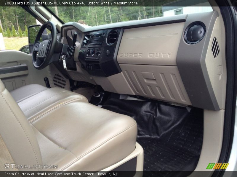 Oxford White / Medium Stone 2008 Ford F350 Super Duty XL Crew Cab 4x4