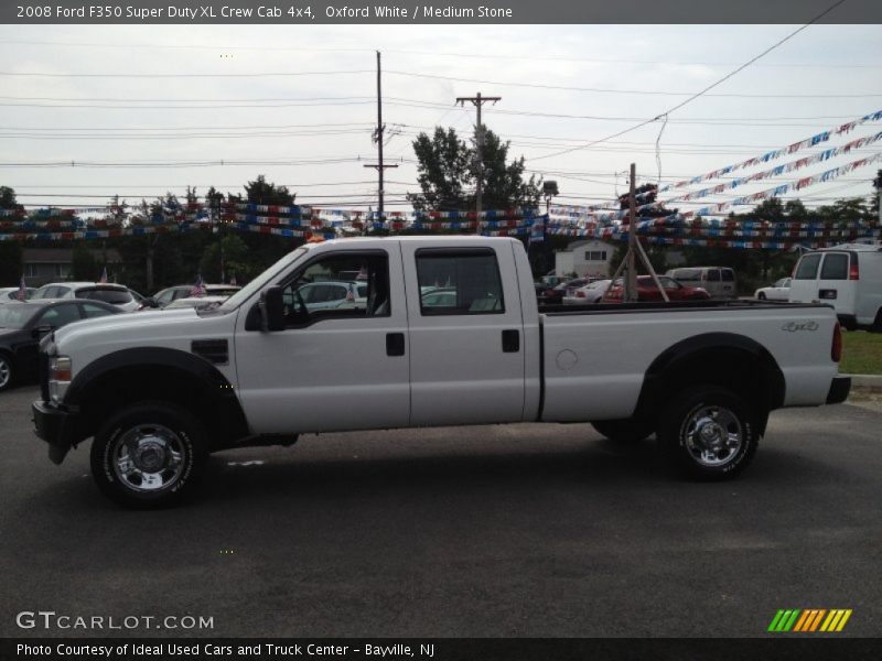 Oxford White / Medium Stone 2008 Ford F350 Super Duty XL Crew Cab 4x4