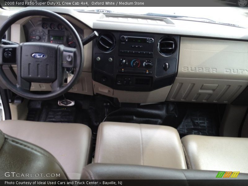 Oxford White / Medium Stone 2008 Ford F350 Super Duty XL Crew Cab 4x4