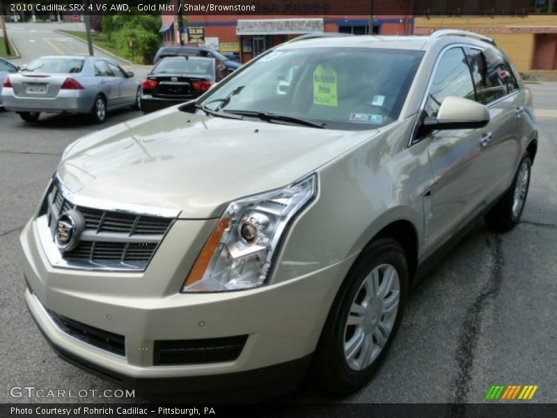 Gold Mist / Shale/Brownstone 2010 Cadillac SRX 4 V6 AWD