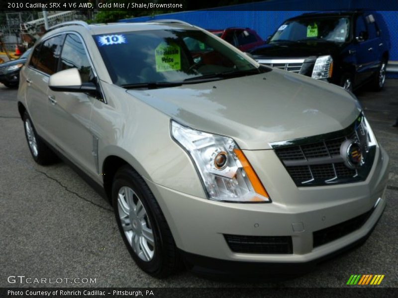 Gold Mist / Shale/Brownstone 2010 Cadillac SRX 4 V6 AWD