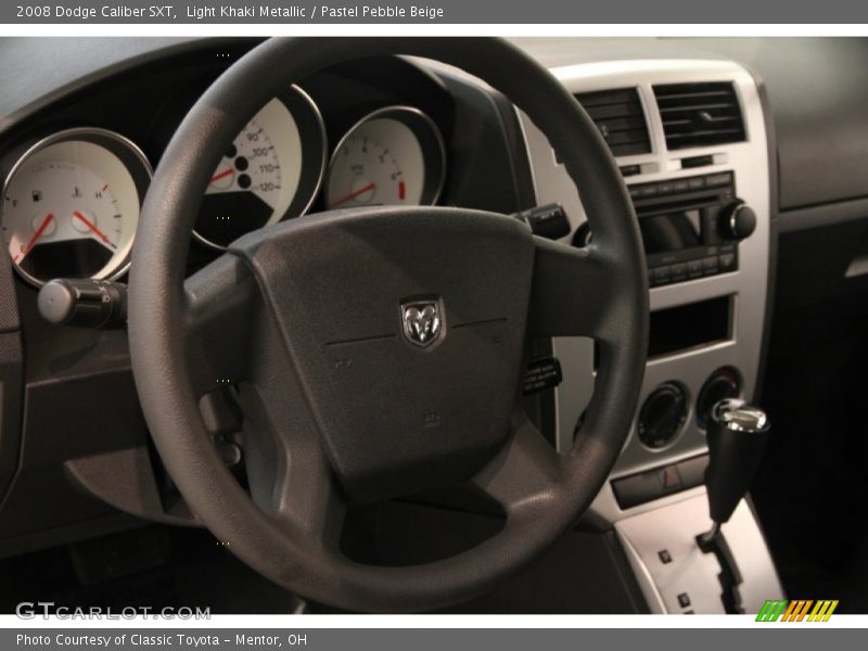 Light Khaki Metallic / Pastel Pebble Beige 2008 Dodge Caliber SXT