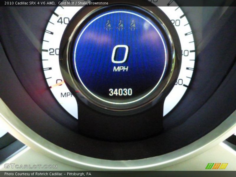 Gold Mist / Shale/Brownstone 2010 Cadillac SRX 4 V6 AWD