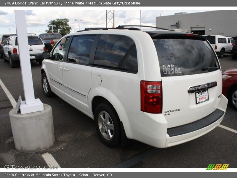 Stone White / Medium Slate Gray/Light Shale 2009 Dodge Grand Caravan SXT