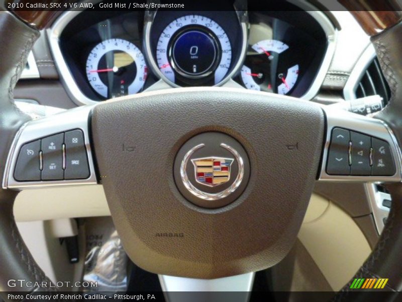 Gold Mist / Shale/Brownstone 2010 Cadillac SRX 4 V6 AWD