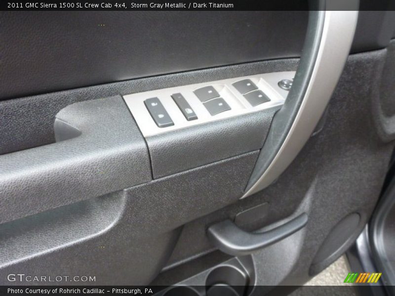 Storm Gray Metallic / Dark Titanium 2011 GMC Sierra 1500 SL Crew Cab 4x4