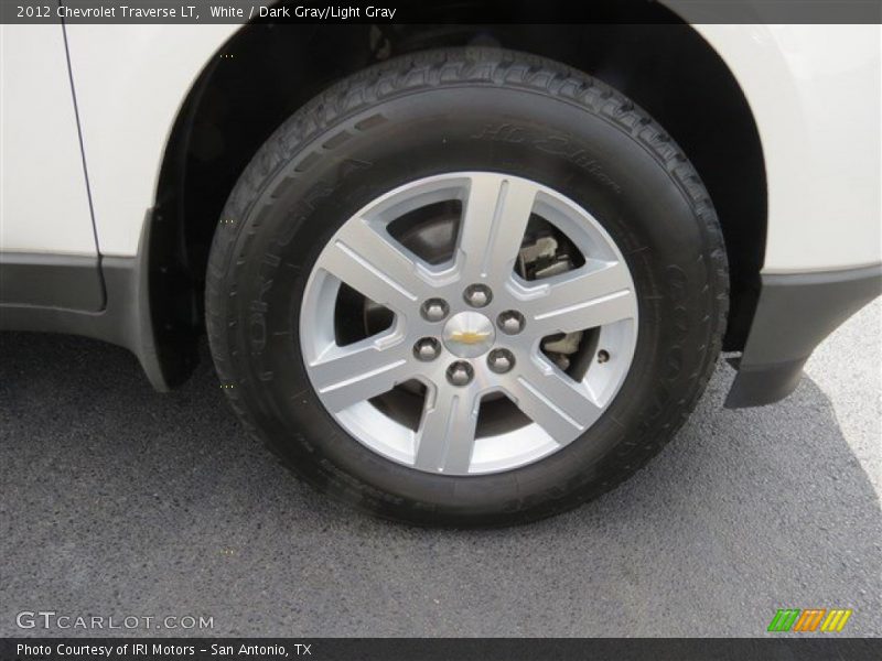 White / Dark Gray/Light Gray 2012 Chevrolet Traverse LT
