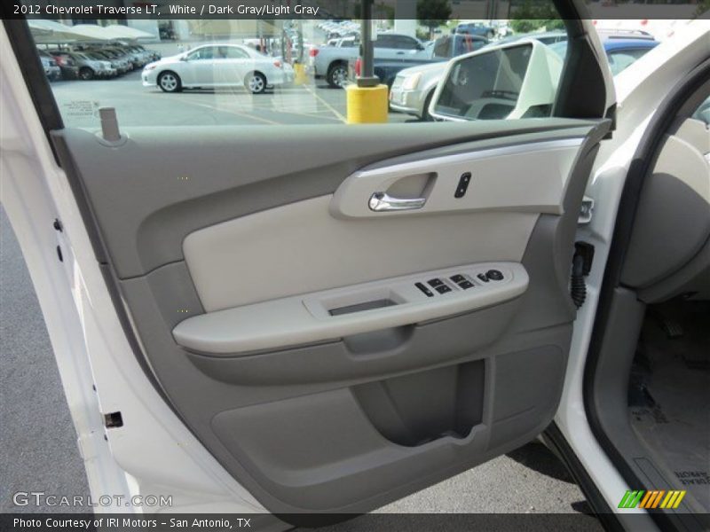 White / Dark Gray/Light Gray 2012 Chevrolet Traverse LT