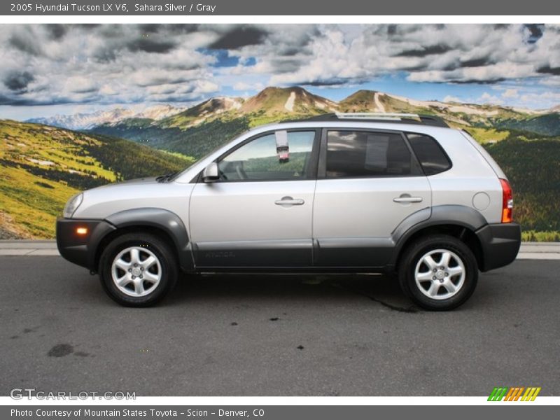 Sahara Silver / Gray 2005 Hyundai Tucson LX V6