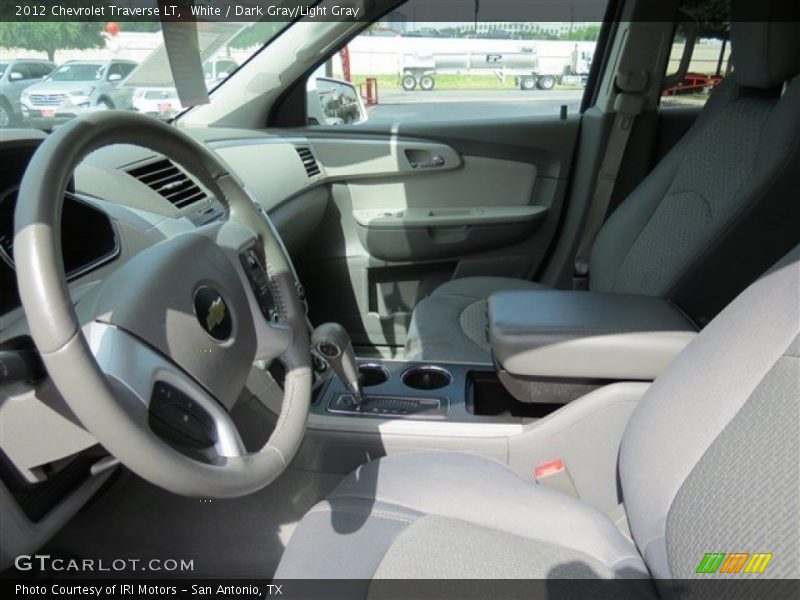 White / Dark Gray/Light Gray 2012 Chevrolet Traverse LT