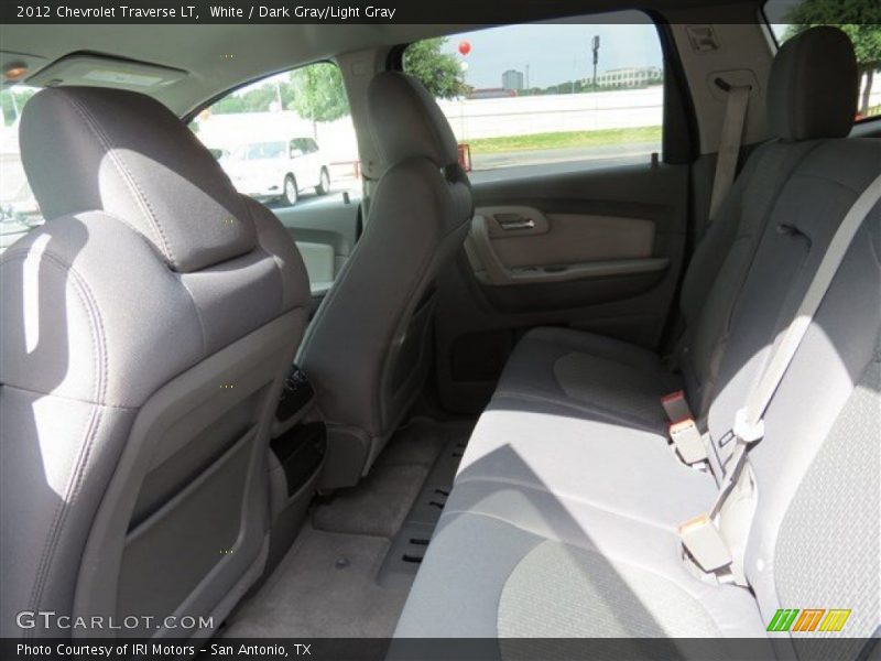 White / Dark Gray/Light Gray 2012 Chevrolet Traverse LT