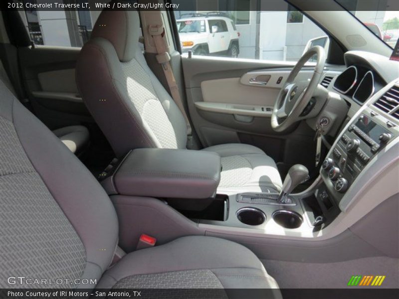White / Dark Gray/Light Gray 2012 Chevrolet Traverse LT