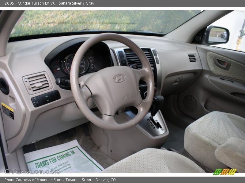 Sahara Silver / Gray 2005 Hyundai Tucson LX V6